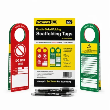 ScaffSafe - Double-Sided Folding Scaffolding Tags Set