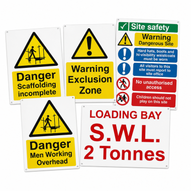 Scaffolding Safety Signs