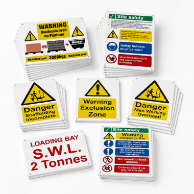 25 Scaffolding Safety Signs